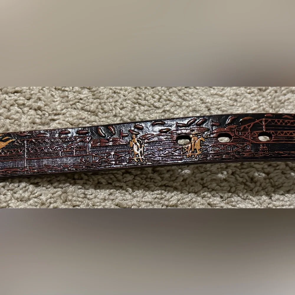 Nocona Boys Bull Rider Cowboy Belt Brown Size 22
